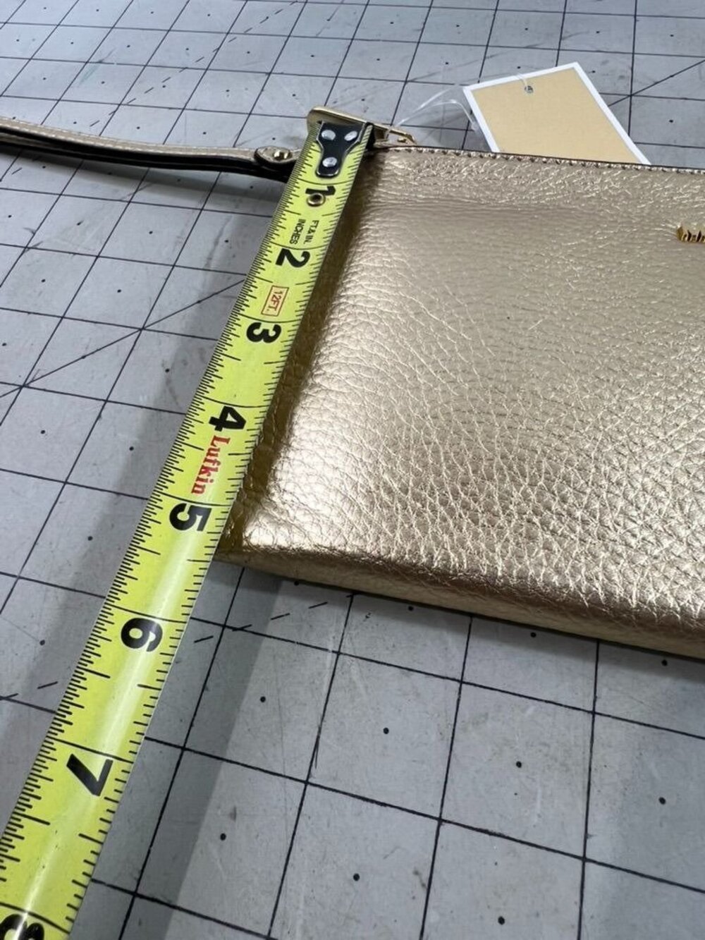 Michael Kors Bedford Large Pale Gold Zip Clutch New w/Tags - Picture 6 of 6
